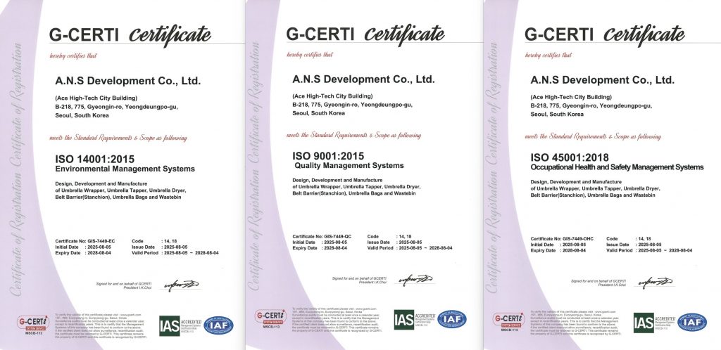 ISO Certificates